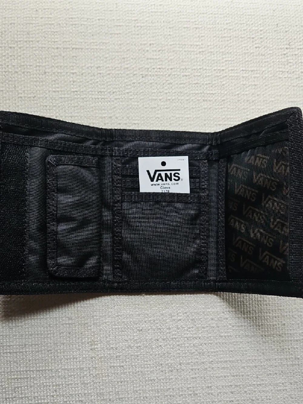 VANS BLACK CHECKERBOARD WALLET